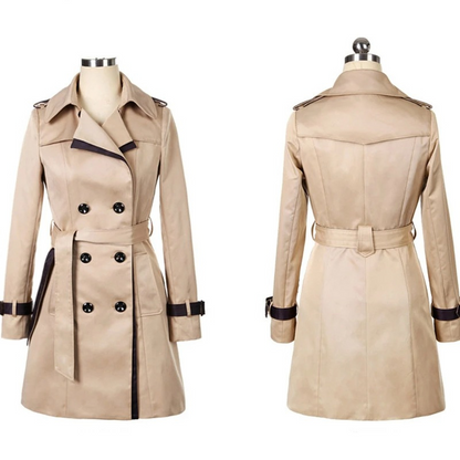 Stijlvolle trenchcoat met knoopsluiting voor dames – AMELIA