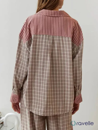Tweedelige dames pyjamaset van zacht katoen met stretch – NUVIA COMFORTSET