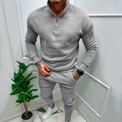 Casual tweedelige set voor heren met warme stof – VENTURES