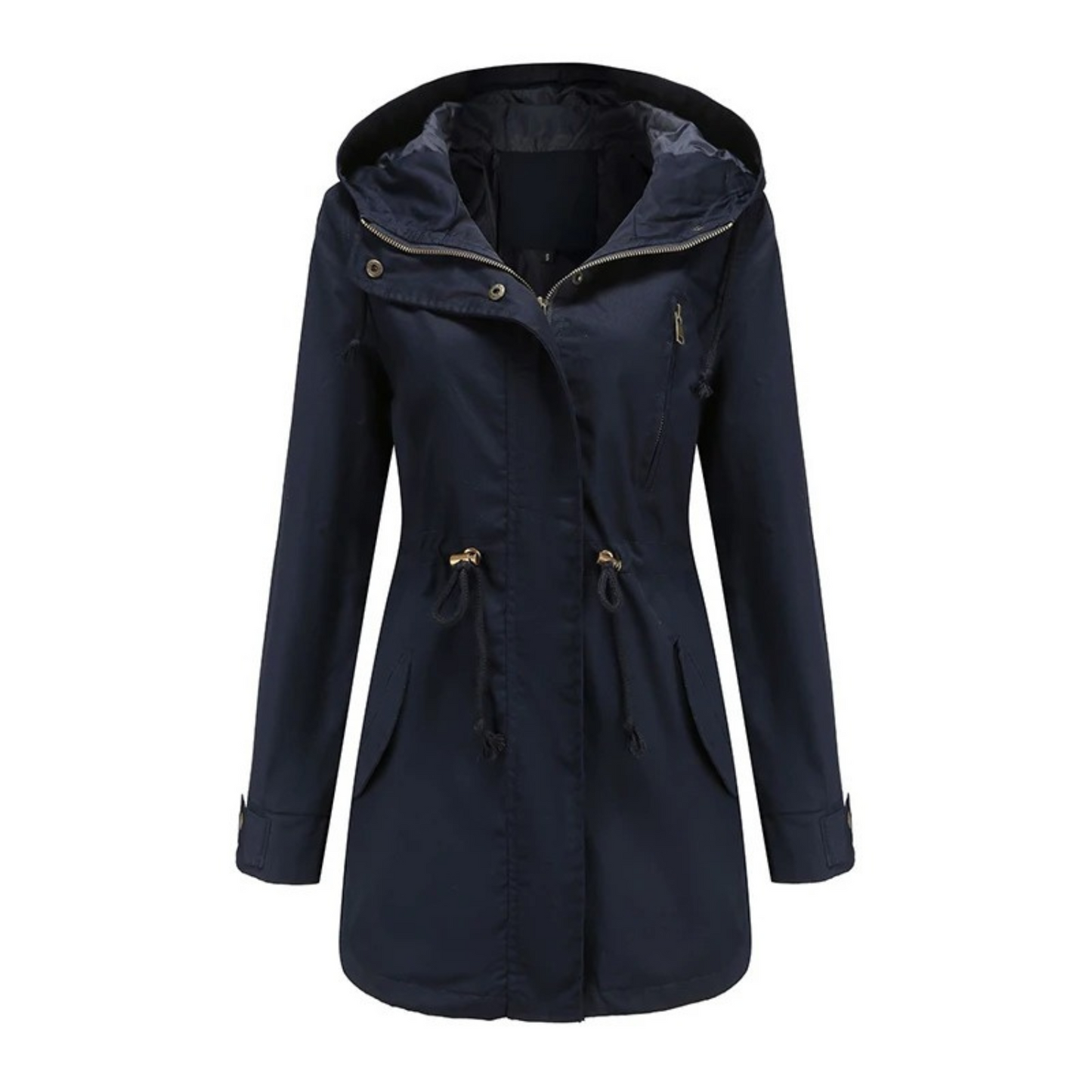 Casual winddichte jas met capuchon voor dames – AURION