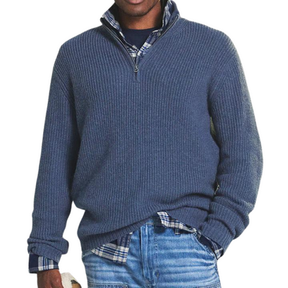 Oliver casual lichtgewicht half-zip trui voor heren – ZENO