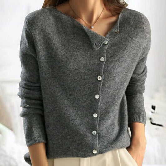 Gezellig vest met knoopsluiting voor dames knus – IYANA