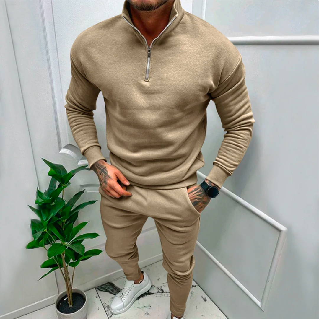 Casual tweedelige set voor heren met warme stof – VENTURES