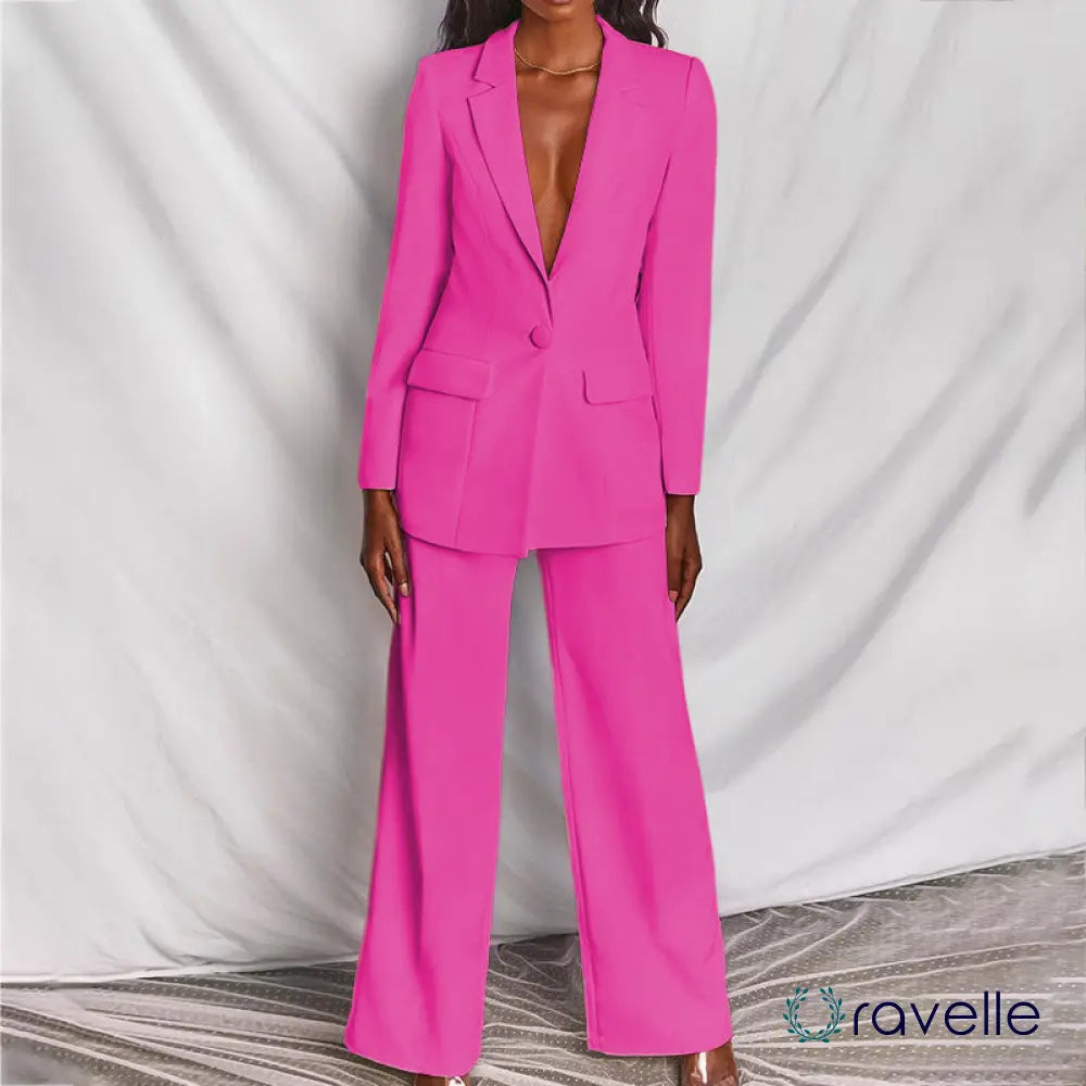 Tweedelige dames blazer & broekenset in klassieke stijl – VESTA TAILORED
