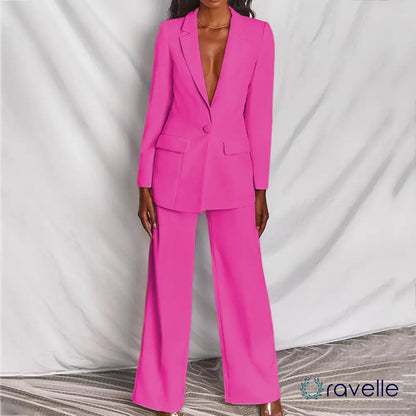 Tweedelige dames blazer & broekenset in klassieke stijl – VESTA TAILORED