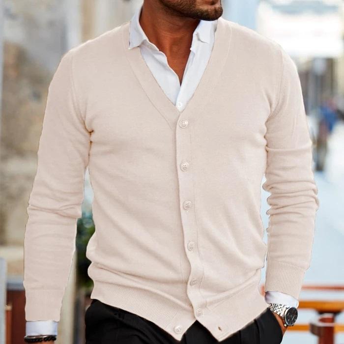 Vest casual cardigan voor heren met knopen – STILOX