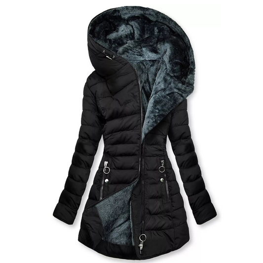 Winterjas voor dames met bont kraag – NOVAWEAR