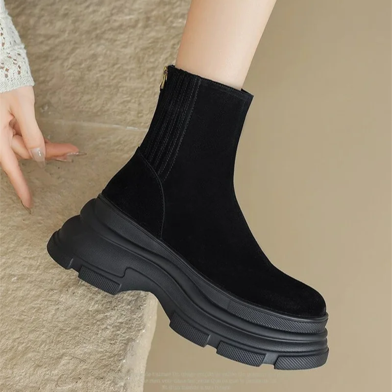 Dames chelsea boots plateauzool voor dames – NOVAIX