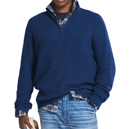 Oliver casual lichtgewicht half-zip trui voor heren – ZENO