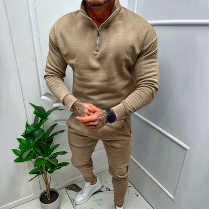 Casual tweedelige set voor heren met warme stof – VENTURES