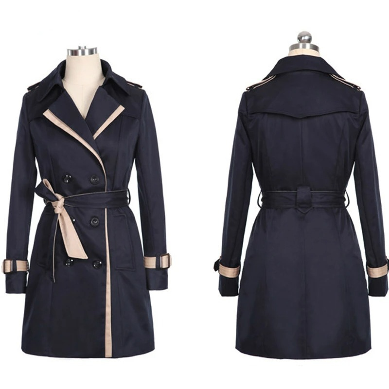 Stijlvolle trenchcoat met knoopsluiting voor dames – AMELIA