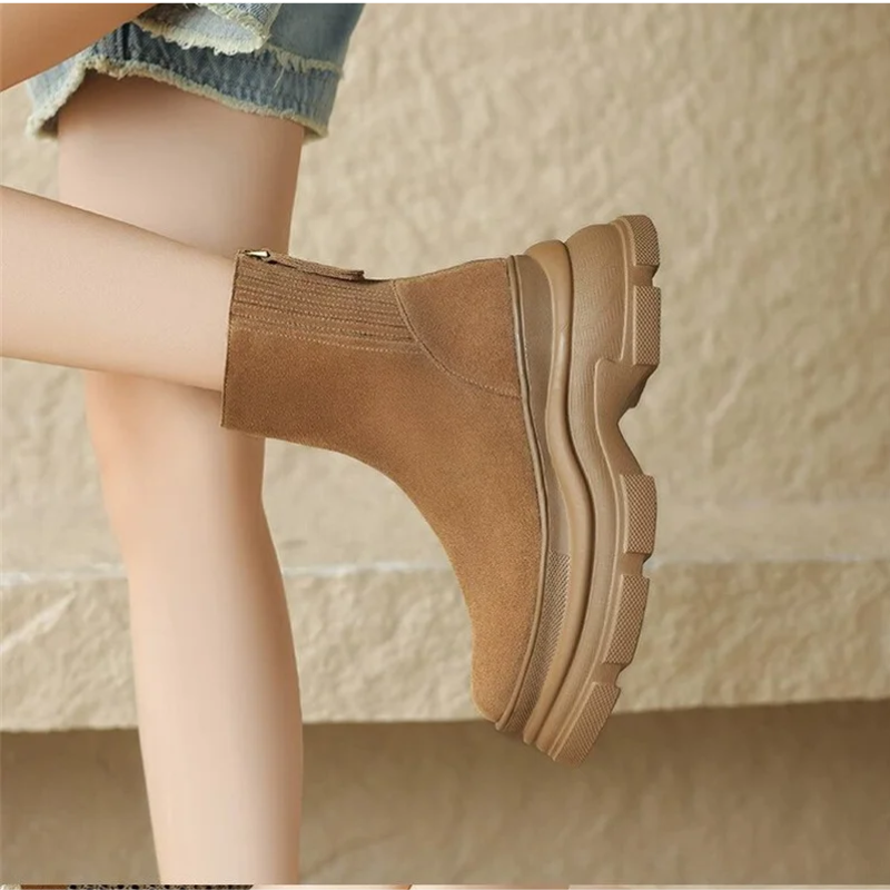 Dames chelsea boots plateauzool voor dames – NOVAIX