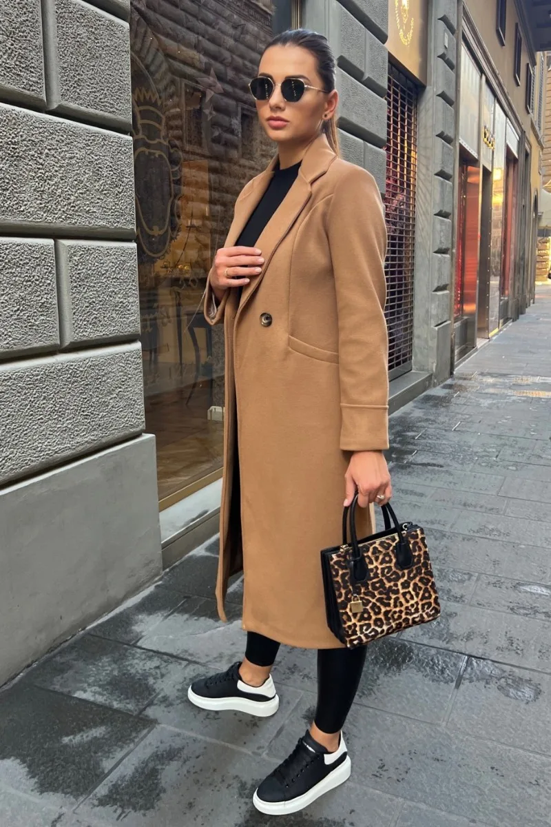 Verfijnde trenchcoat voor dames met reverskraag – AMARA