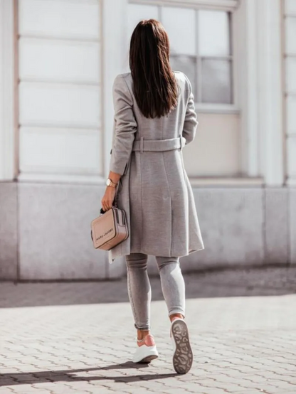 Chique trenchcoat voor dames met dubbel knoopsluiting–VELAR