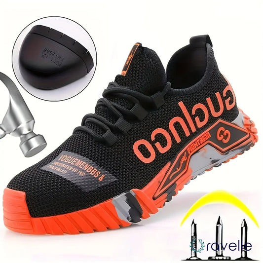 Fluorescerende veiligheidsschoenen met stalen neus – LUMOSAFE PROTECT