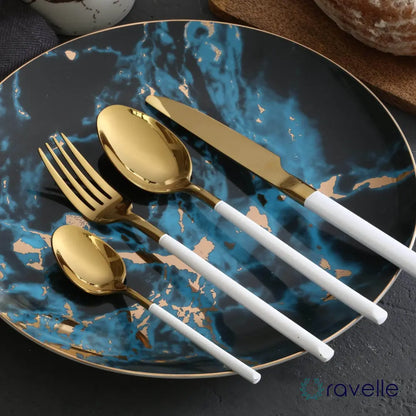 ITALY - Luxe 4-delige bestekset met kunstzinnig design