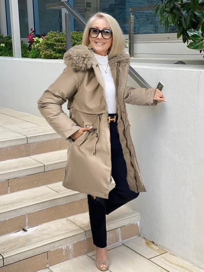 Oversized winterjas voor dames met warme voering - VELATOR