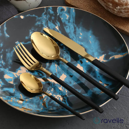 ITALY - Luxe 4-delige bestekset met kunstzinnig design