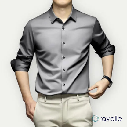 Kreukvrij en strijkvrij heren overhemd met moderne pasvorm – VALERO SMARTSHIRT