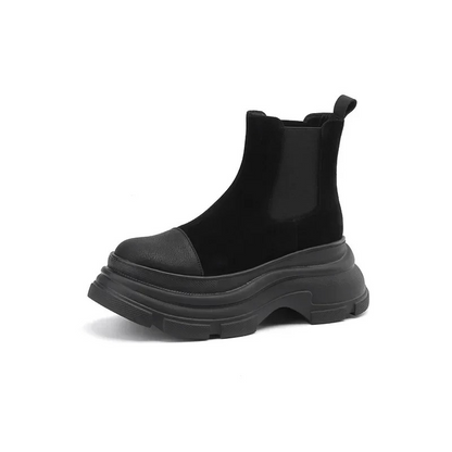 Dames suède chelsea boots voor dames met plateauzool – NOVA