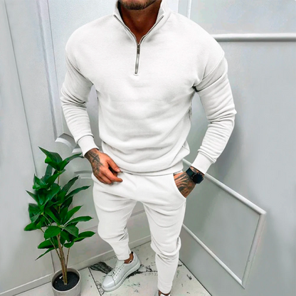 Casual tweedelige set voor heren met warme stof – VENTURES