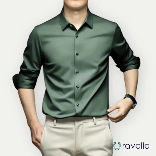 Kreukvrij en strijkvrij heren overhemd met moderne pasvorm – VALERO SMARTSHIRT