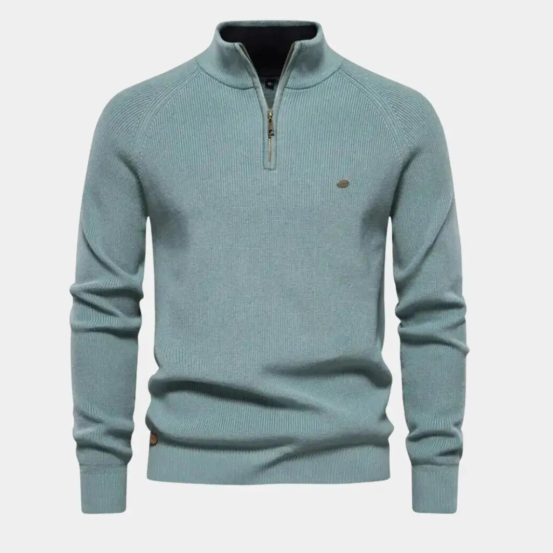 Herensweater met kwartrits en moderne stijl – LEVI