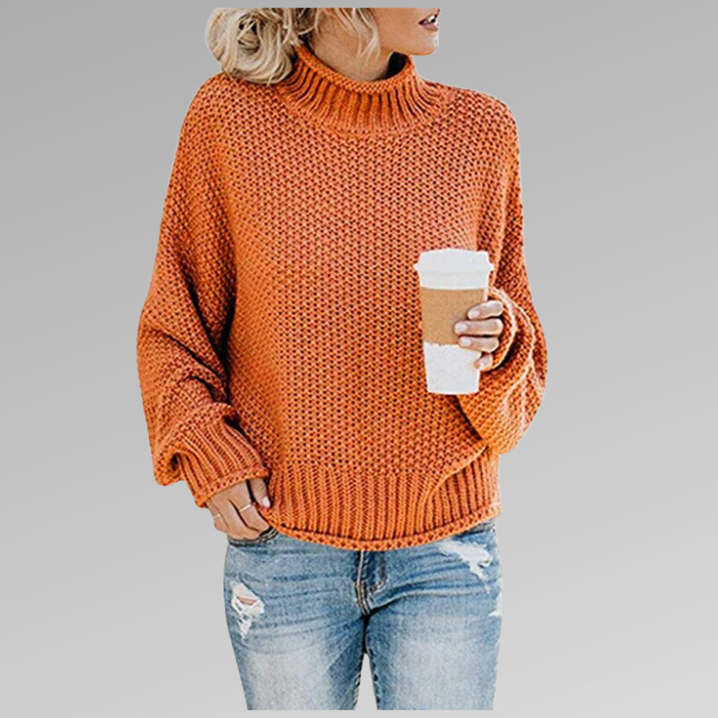 Oversized gebreide trui voor dames met boorden – KRISTA