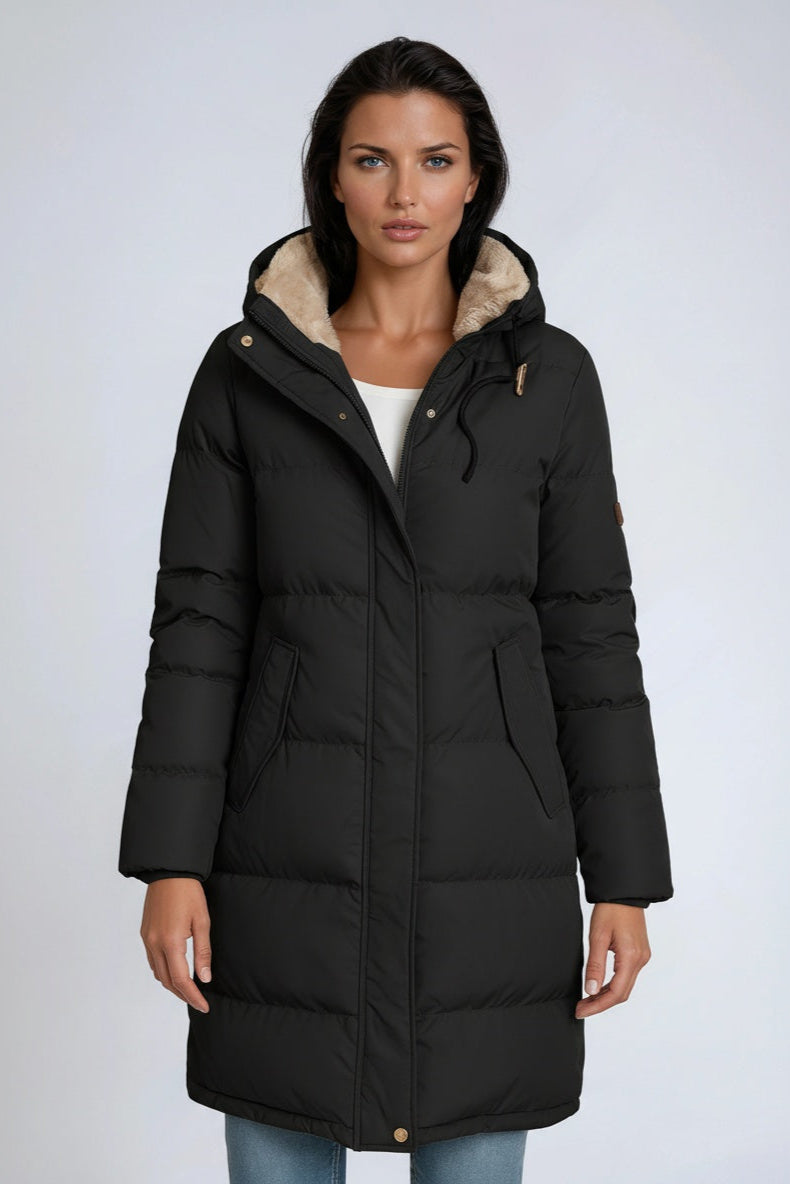 Winterjas voor dames met bontvoering – NOVAWEAR