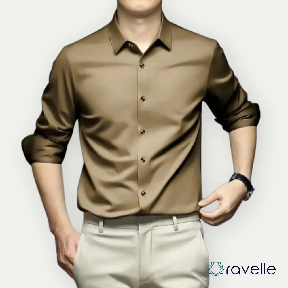 Kreukvrij en strijkvrij heren overhemd met moderne pasvorm – VALERO SMARTSHIRT