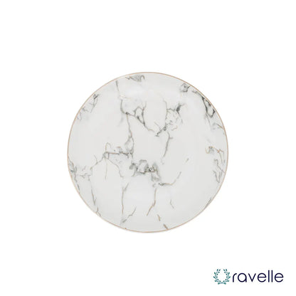 MARBLE - Luxe marmeren print bord, tijdloze elegantie voor elke maaltijd