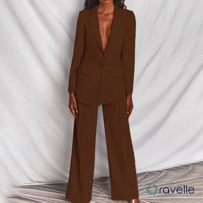 Tweedelige dames blazer & broekenset in klassieke stijl – VESTA TAILORED