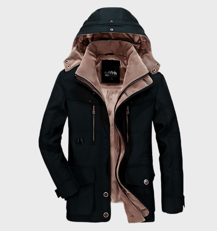 Winterjas gewatteerd voor heren met capuchon – NOVAWEAR