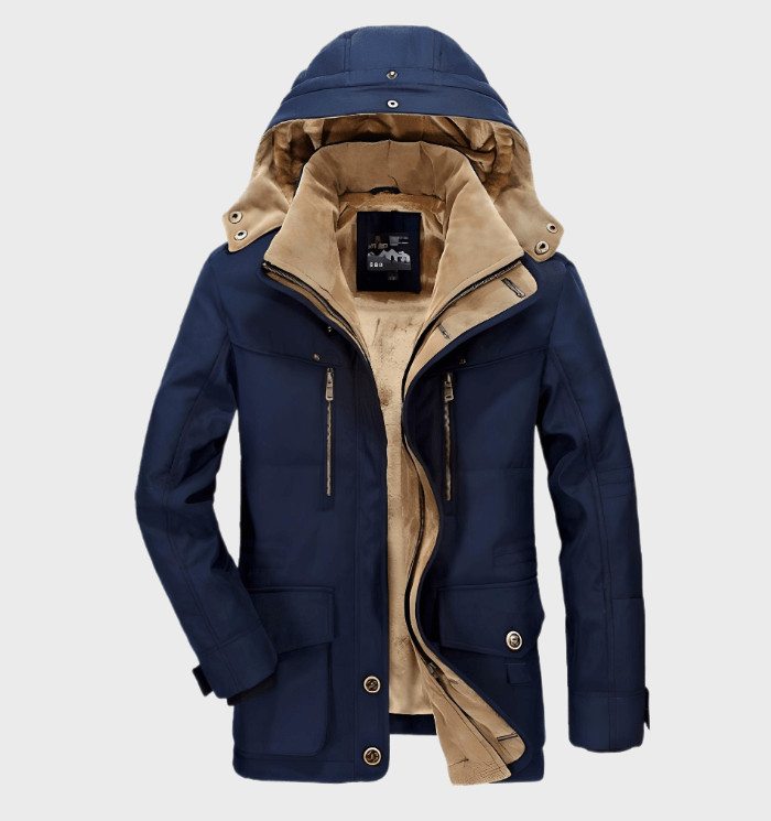 Winterjas gewatteerd voor heren met capuchon – NOVAWEAR
