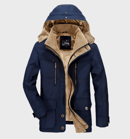 Winterjas gewatteerd voor heren met capuchon – NOVAWEAR