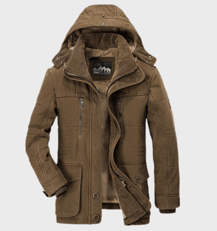Winterjas gewatteerd voor heren met capuchon – NOVAWEAR