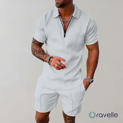 Tweedelige heren zomerset met stijlvolle pasvorm – NUVARO SUNSET