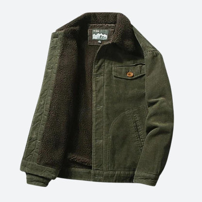 Robuust corduroy jack met kraag voor heren – JOEBERT