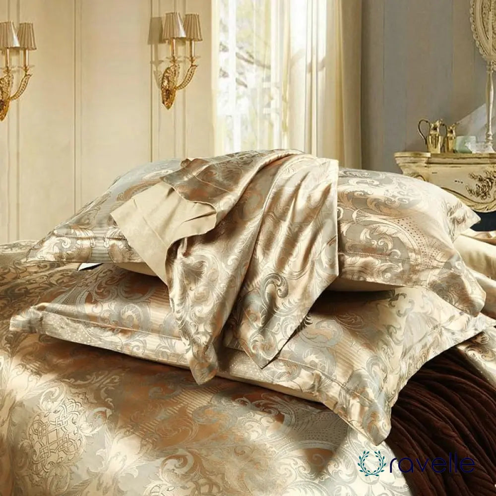GOLD RUSH - Luxe dekbedovertrekset van microvezel