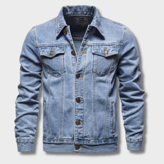 Klassiek denim jack voor heren met pasvorm en stijl – DENLX