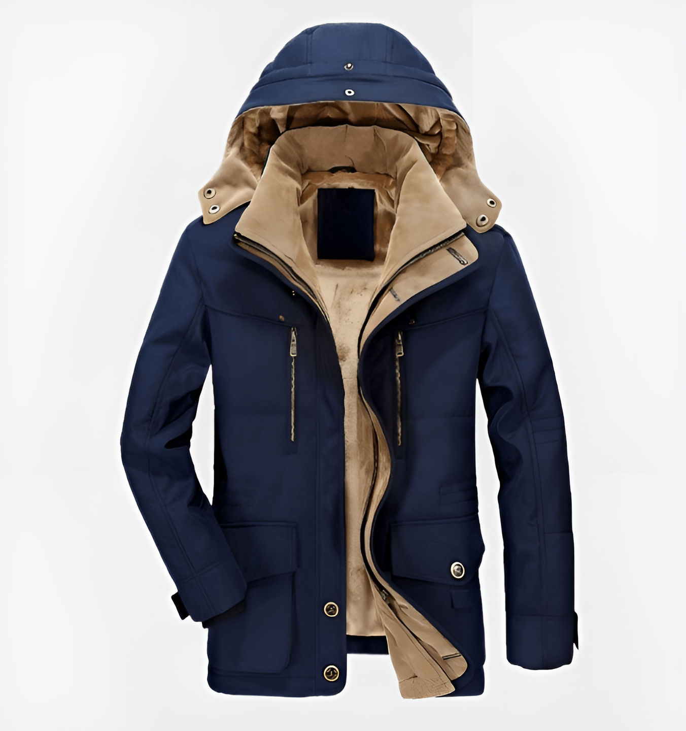 Warme Winterjas Met Capuchon En Zakken Voor Heren – FROSTEK