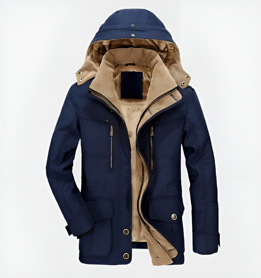 Warme Winterjas Met Capuchon En Zakken Voor Heren – FROSTEK