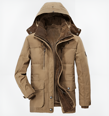 Warme Winterjas Met Capuchon En Zakken Voor Heren – FROSTEK