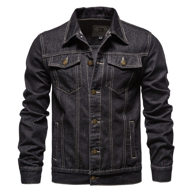 Klassiek denim jack voor heren met pasvorm en stijl – DENLX
