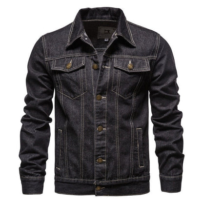 Klassiek denim jack voor heren met pasvorm en stijl – DENLX