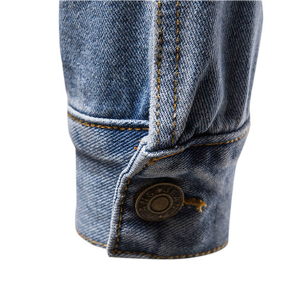 Klassiek denim jack voor heren met pasvorm en stijl – DENLX