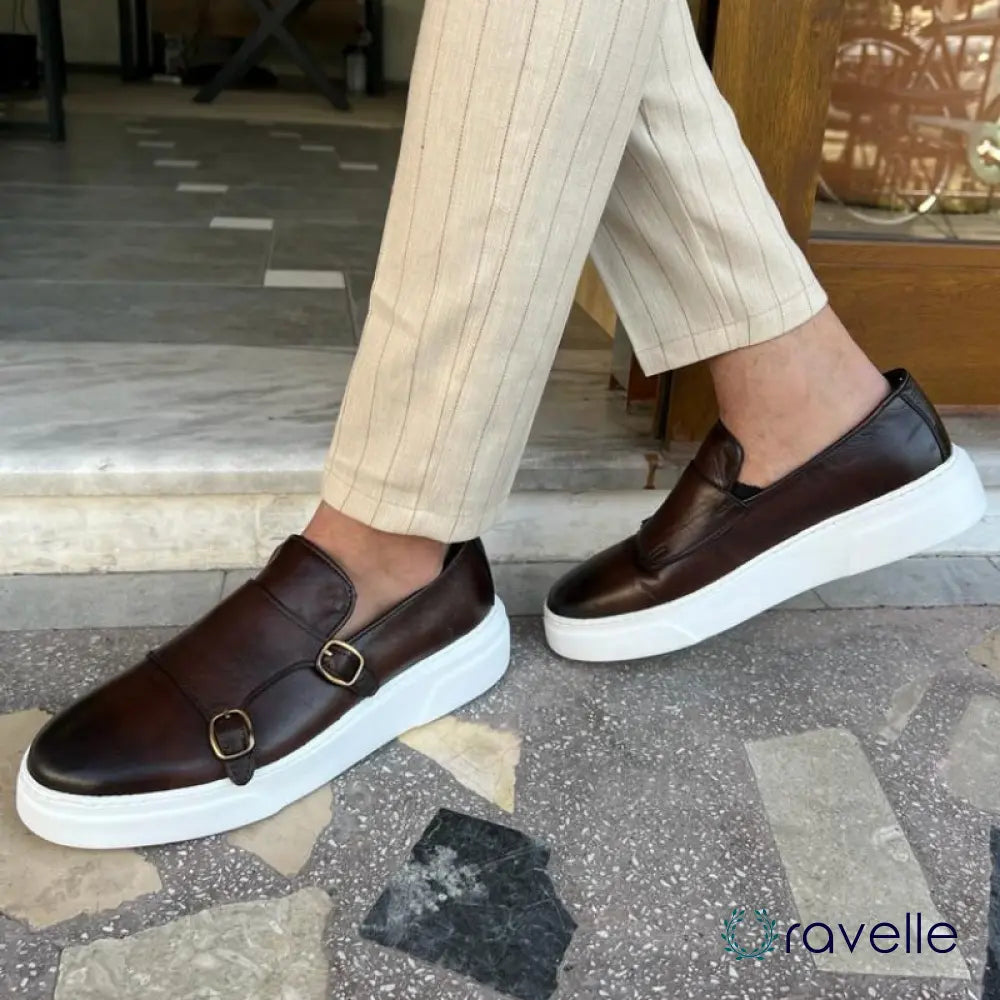 Comfortabele heren slip-on loafers met flexibel design – VELTRO SLIP