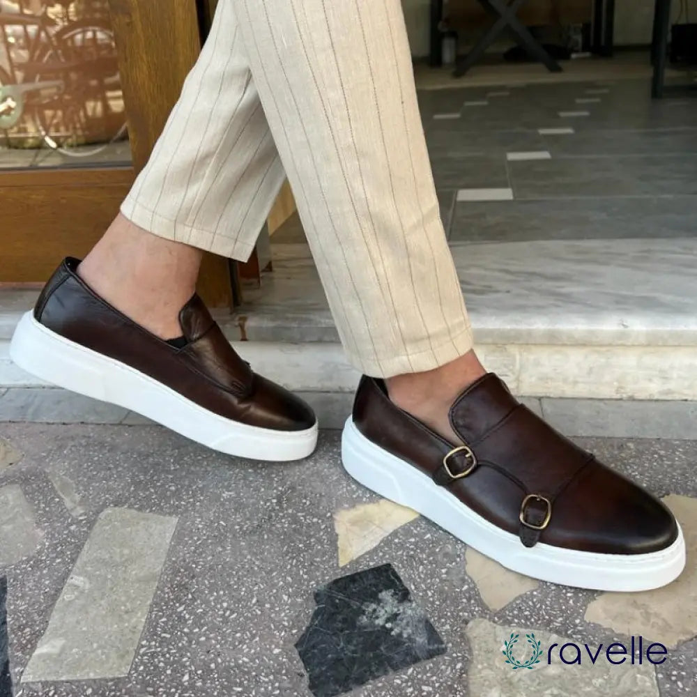 Comfortabele heren slip-on loafers met flexibel design – VELTRO SLIP