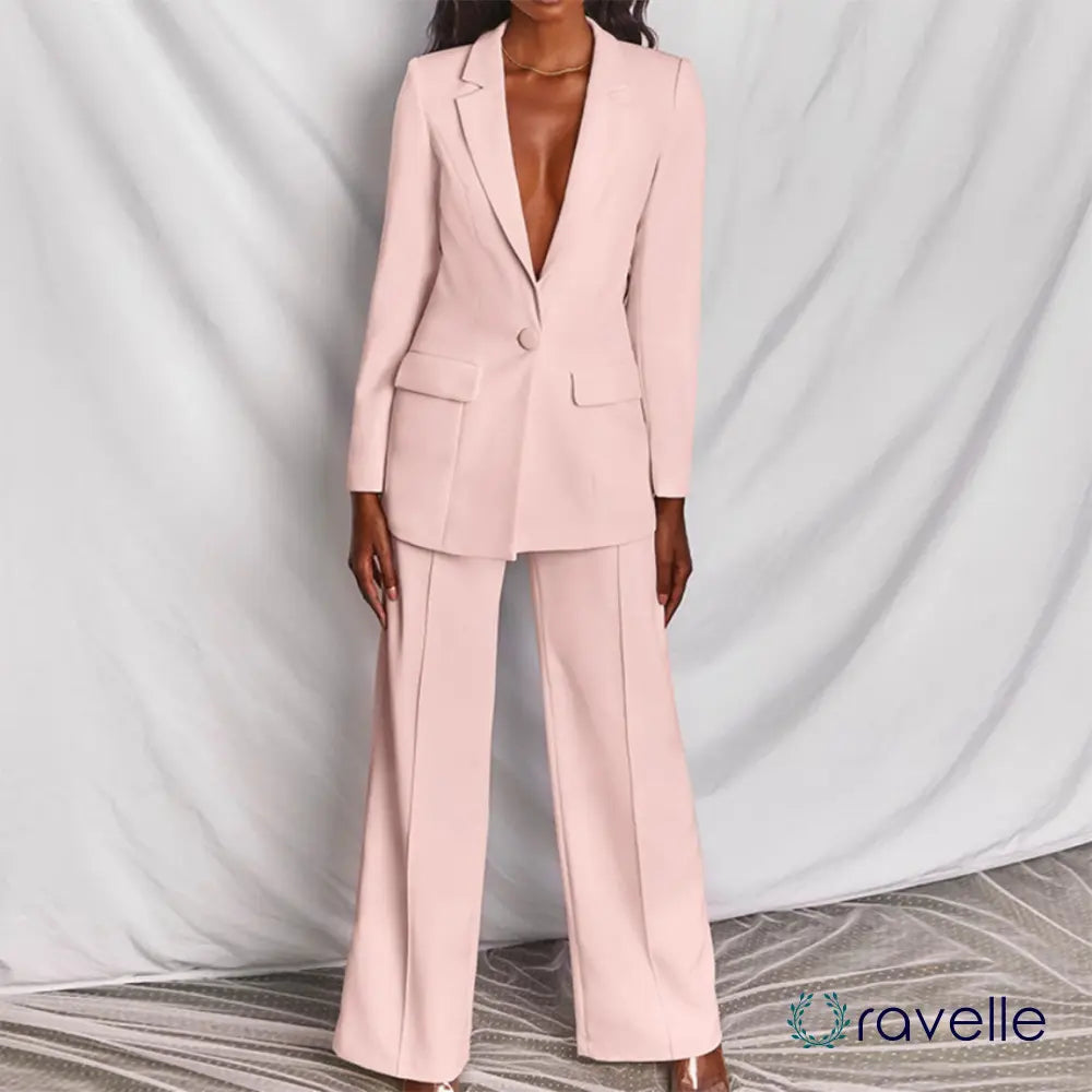 Tweedelige dames blazer & broekenset in klassieke stijl – VESTA TAILORED