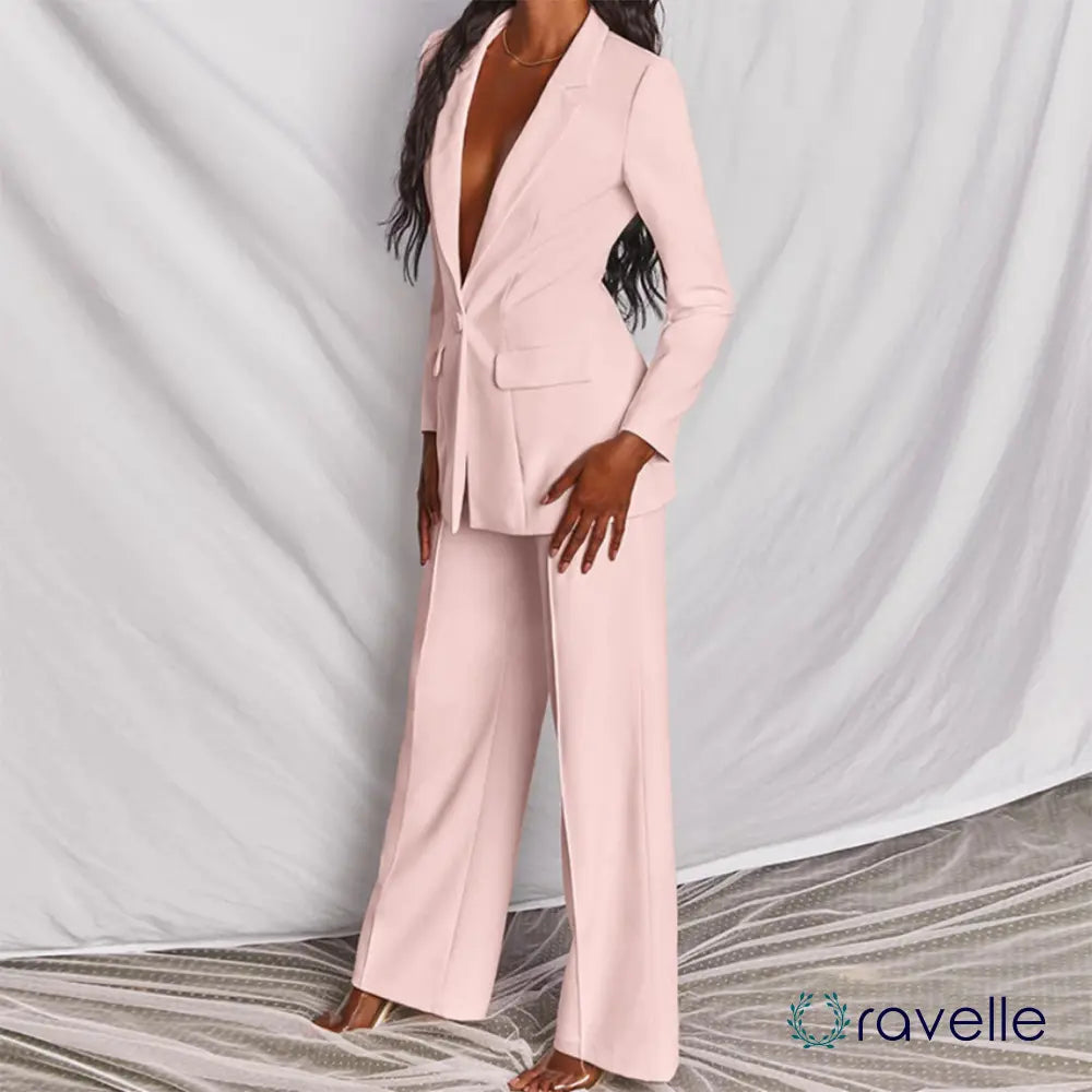 Tweedelige dames blazer & broekenset in klassieke stijl – VESTA TAILORED